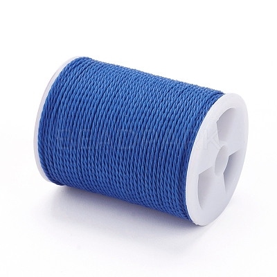Round Waxed Polyester Cord YC-G006-01-1.0mm-08-1