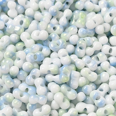 Two Tone Baking Paint Glass Seed Beads SEED-F005-01A-13-1