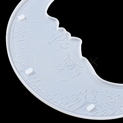 Moon Shape Floating Shelf DIY Silicone Molds Kit DIY-G093-02F-1