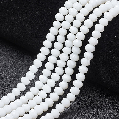 Opaque Solid Color Imitation Jade Glass Beads Strands EGLA-A044-P2mm-D01-1