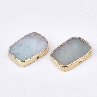 Electroplate Natural Flower Amazonite Beads G-S344-98-1