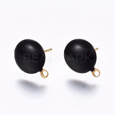 Ion Plating(IP) 304 Stainless Steel Stud Earring Findings STAS-P203-A02-02-1