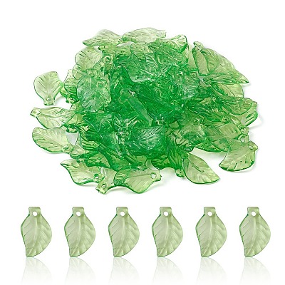Transparent Acrylic Pendants TACR-YW0001-82-1