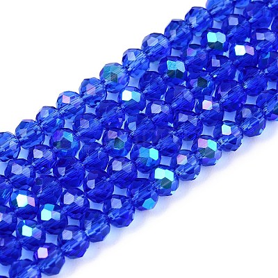 Electroplate Glass Beads Strands EGLA-A044-T4mm-L31-1