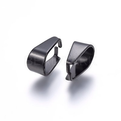 304 Stainless Steel Snap On Bails Ion Plating(IP) STAS-P214-08B-02-1