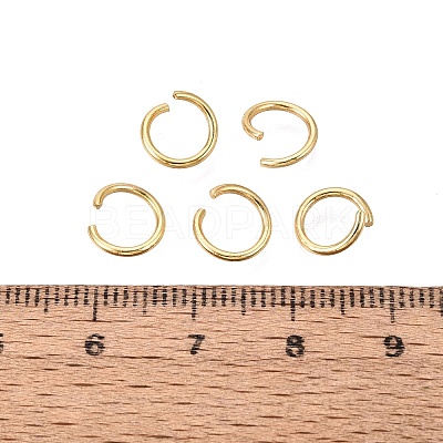 304 Stainless Steel Open Jump Rings STAS-Q113-8x1.0mm-G-01-1