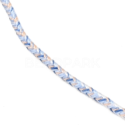 Braided Polycotton Cord Necklaces Making MAK-F038-B16-G-1