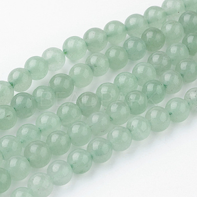 Natural Green Aventurine Bead Strands G-G735-63-6mm-1