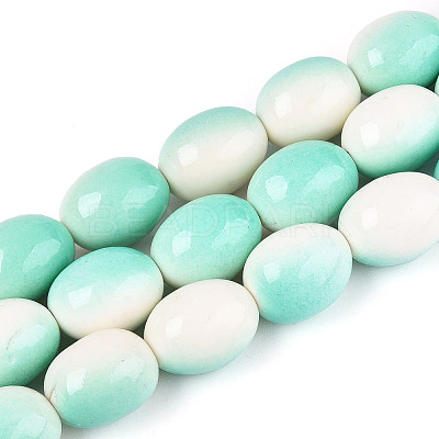 Spray Painted Synthetic Turquoise Beads Strands TURQ-T004-15A-1