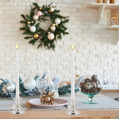 Zinc Alloy Candle Holders AJEW-GA0009-58S-1