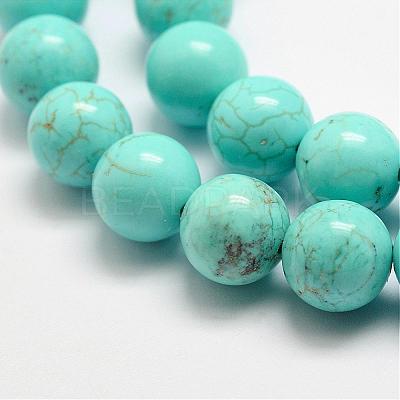 Natural Magnesite Beads Strands G-E384-01-8mm-1