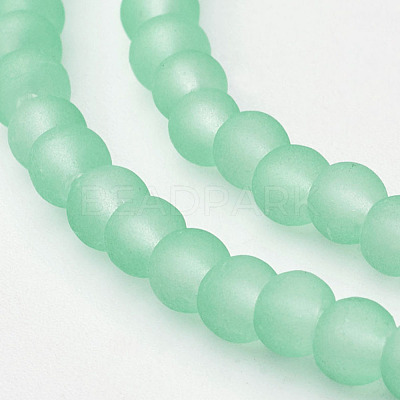 Baking Paint Transparent Glass Bead Strands X-GLAA-S031-4mm-29-1