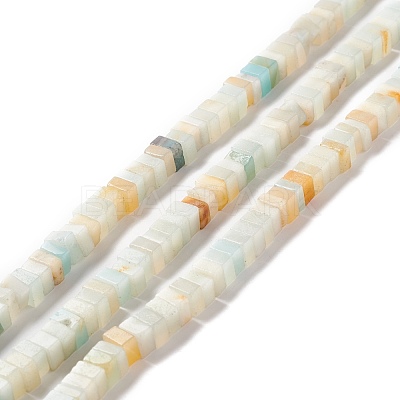 Natural Flower Amazonite Beads Strands G-K326-11-1