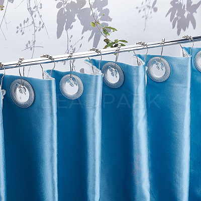 12Pcs Butterfly Acrylic with Iron Shower Curtain Rings for Bathroom HJEW-NB00293-1