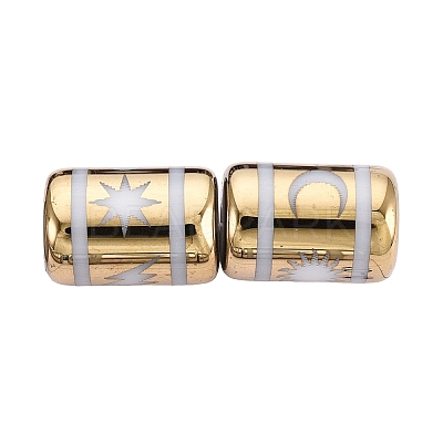 Electroplate Glass Beads EGLA-Q137-01A-J02-1