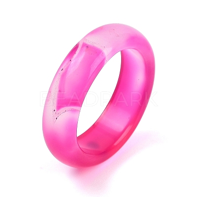 Dyed & Heated Natural Agate Finger Rings for Women RJEW-Z075-02S-1