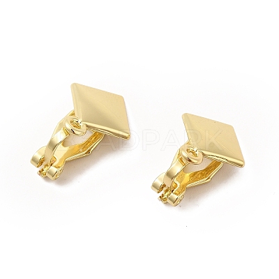 Alloy Clip-on Earring Findings PALLOY-M208-04G-1