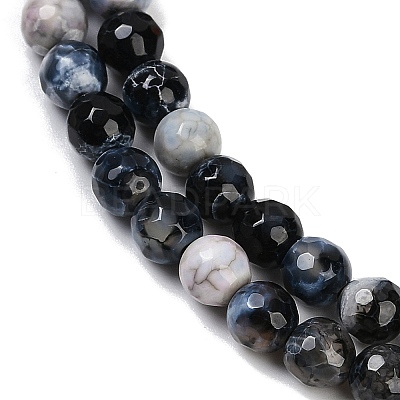 Natural Fire Crackle Agate Beads Strands G-C082-A01-29-1