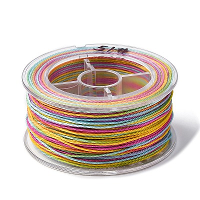 Segment Dyed Waxed Polyester Cord YC-C003-02-1