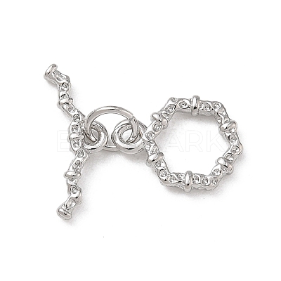 Brass Toggle Clasp KK-D289-53C-P-1
