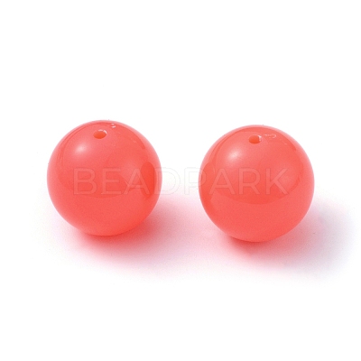 Fluorescence Chunky Acrylic Beads MACR-R517-20mm-08-1