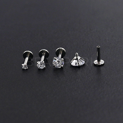 304 Stainless Steel Threadless Labrets WG64015-01-1