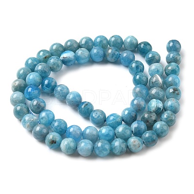 Natural Apatite Beads Strands G-L626-A01-6mm-01-1