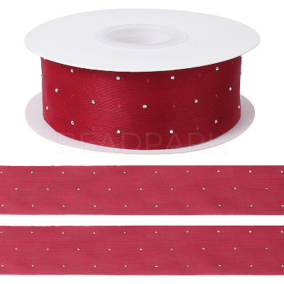 Rayon Rhinestones Ribbon OCOR-WH20050-012D-1