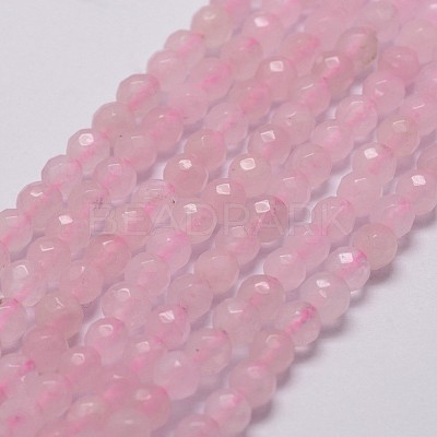 Natural Rose Quartz Beads Strands X-G-D840-20-4mm-1