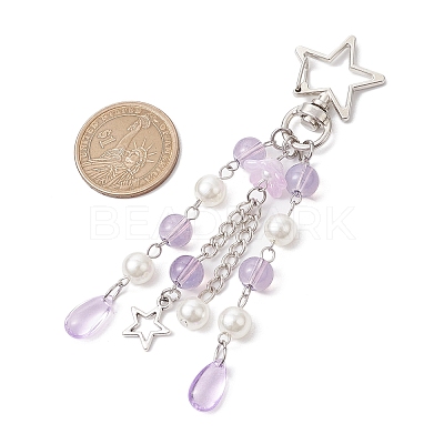 Acrylic & ABS Plastic Pearl Jellyfish Pendant Decorations KEYC-JKC01066-03-1