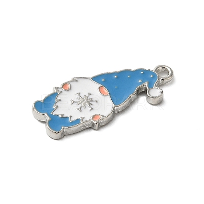 Winter Theme Alloy Enamel Pendants ENAM-M002-04G-P-1