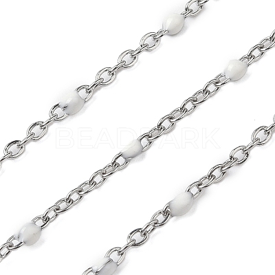 304 Stainless Steel Enamel Link Chains CHS-A015-02P-03-1