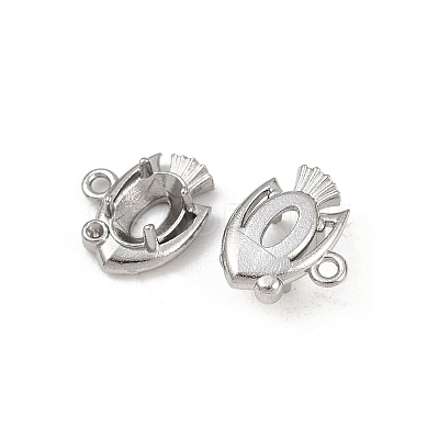 304 Stainless Steel Pendant Cabochon Settings STAS-G356-07P-03-1