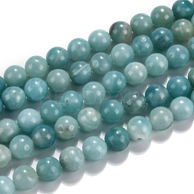 Natural Amazonite Beads Strands Grade A+ G-J388-01-1