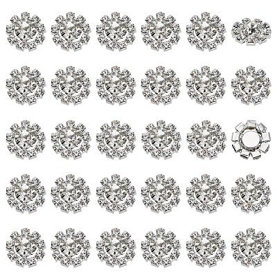 30Pcs Alloy Crystal Rhinestone Cabochons FIND-FG0004-69S-1