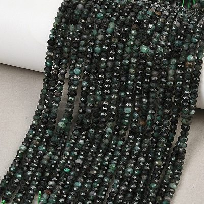 Natural Emerald Beads Strands G-B175-A20-2x3mm-1