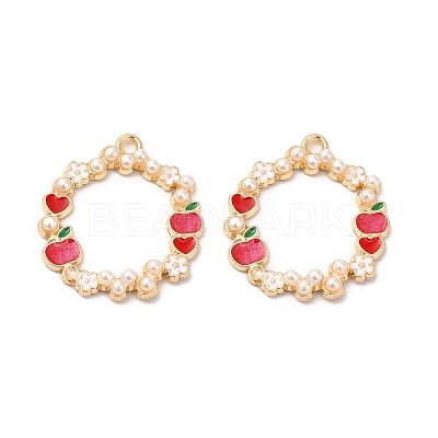 Alloy Enamel Pendants ENAM-C005-08G-02-1