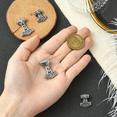 4Pcs 2 Styles 304 Stainless Steel Pendants STAS-CJ0002-86-1