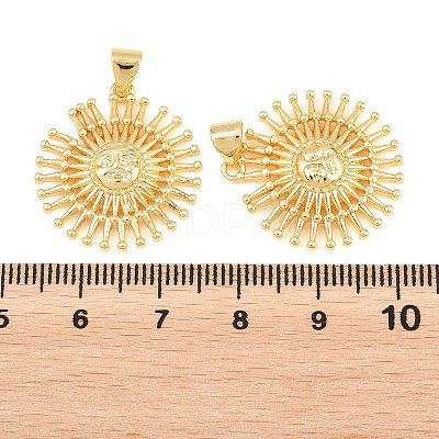 Brass Pendants KK-D232-17G-02-1