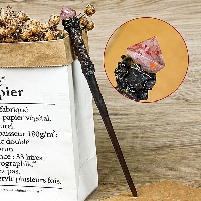 Natural Rose Quartz Magic Wand PW-WG86081-05-1