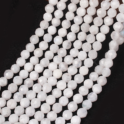 Natural Rainbow Moonstone Beads Strands G-G792-34B-1