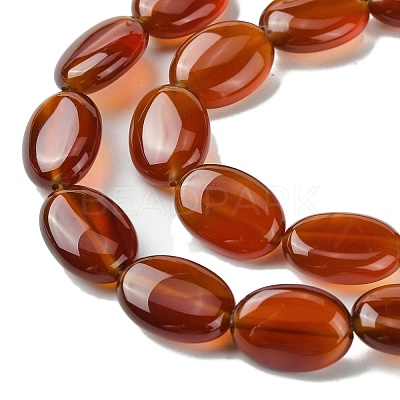 Natural Carnelian(Dyed & Heated) Beads Strands G-K365-B01-01-1