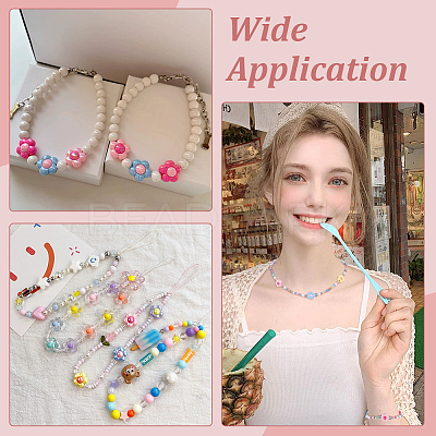 300Pcs Two Tone Opaque Acrylic Beads SACR-UN0001-06-1
