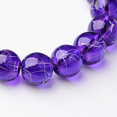 Drawbench Transparent Glass Beads Strands GLAD-Q012-8mm-16-1