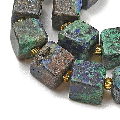 Natural Azurite Beads Strands G-G053-B20-01-1