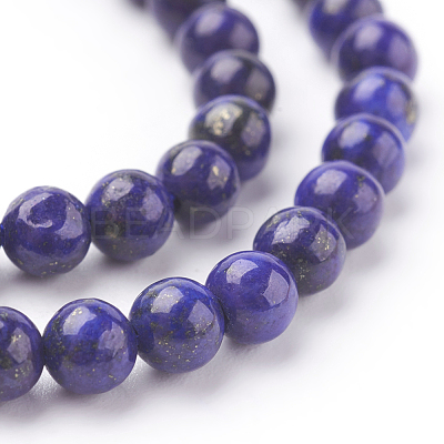 Natural Lapis Lazuli Beads Strands G-G087-4mm-1