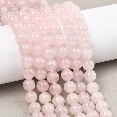 Natural Madagascar Rose Quartz Beads Strands G-Z146-A01-10mm-02-1
