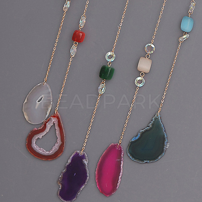 Acrylic Sun Pendant Decorations HJEW-D302-06-1