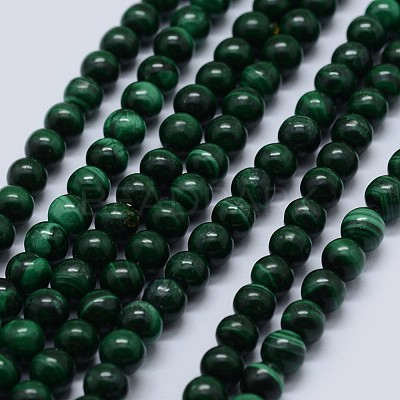 Natural Malachite Beads Strands G-F571-27AB2-4mm-1