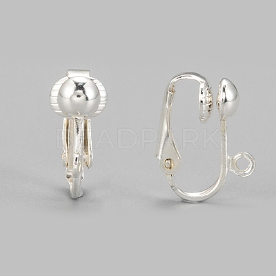 Iron Clip-on Earring Findings EC141-S-1